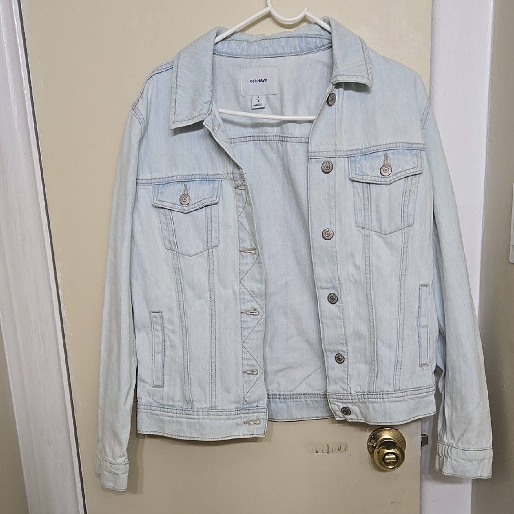 Old Navy Blue Jean Jacket Light Wash Denim